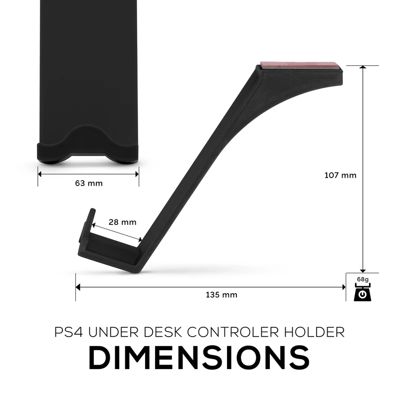 Support de support pour manette de jeu sous le bureau – Pour manettes PlayStation PS4