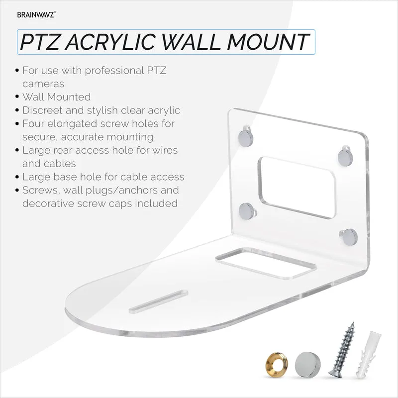 Support mural universel pour caméra PTZ, universel, adapté pour HuddleCam, PTZOptics, AVIPAS, caméra Lumens et plus