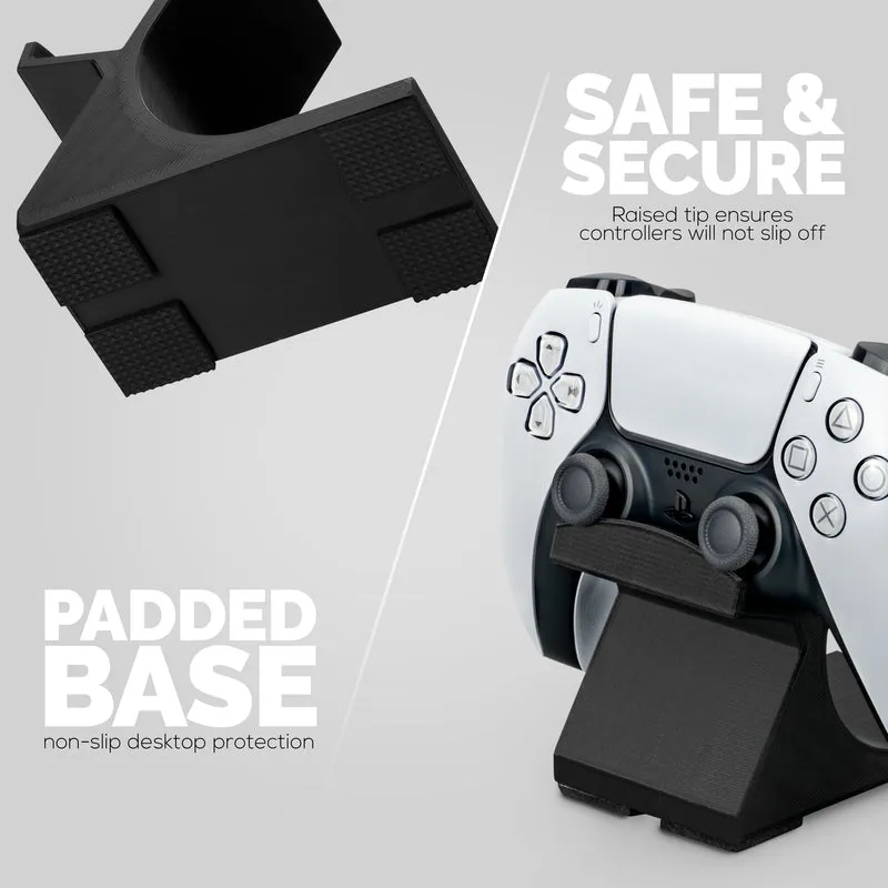 Support de bureau pour contrôleur de jeu (lot de 2) - Design universel pour Xbox ONE, PS5, PS4, PC, Steelseries, Steam et plus, réduit l'encombrement UGDS-05