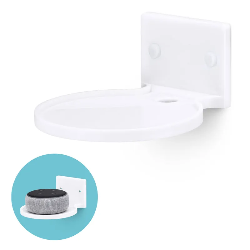 Étagère flottante ronde de 5", vis et adhésif, pour caméras de sécurité, moniteurs pour bébé, haut-parleurs, plantes et plus