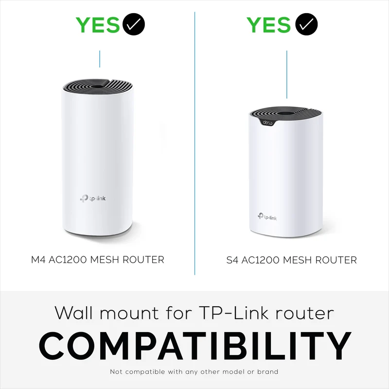 Support mural adhésif TP-link Deco M4 & S4 - Sans vis, facile à installer