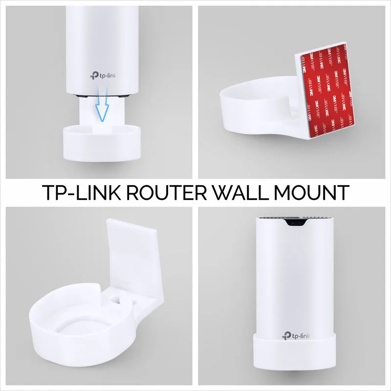 Support mural adhésif TP-link Deco M4 & S4 - Sans vis, facile à installer