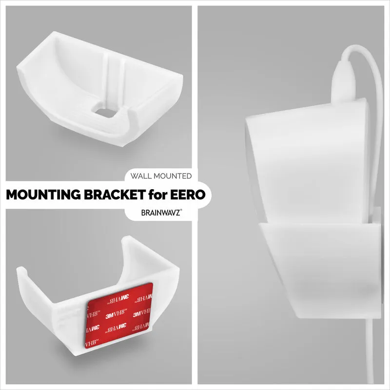 Support adhésif mural Eero 6 Mesh - Facile à installer, sans vis ni désordre (NON compatible avec Eero Pro 6 / Beacon)