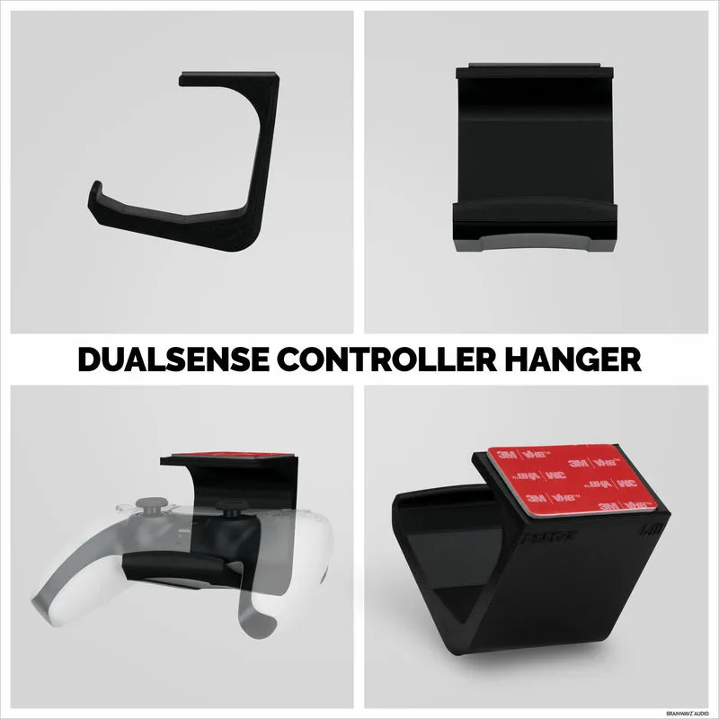 Support de manette de jeu sous le bureau PlayStation PS5 - Facile à installer, sans vis ni désordre