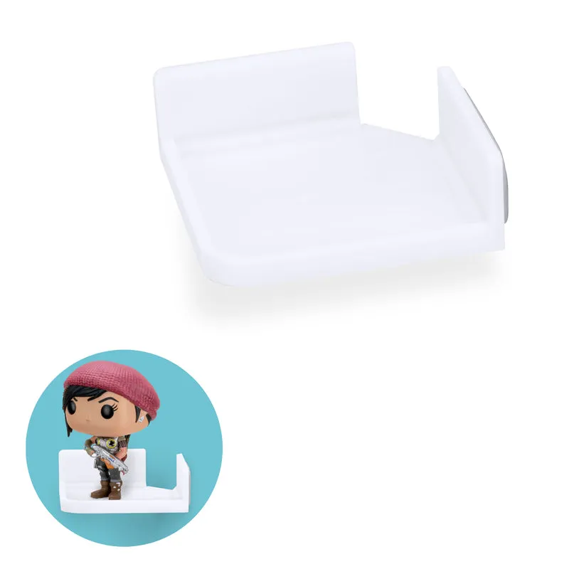 Petite étagère flottante d'angle adhésive pour caméras de sécurité, moniteurs pour bébé, haut-parleurs, plantes, etc.