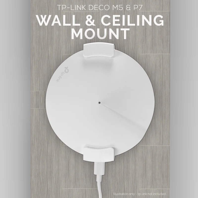 Support adhésif TP-Link Deco M5 & P7 pour montage mural et au plafond, facile à installer