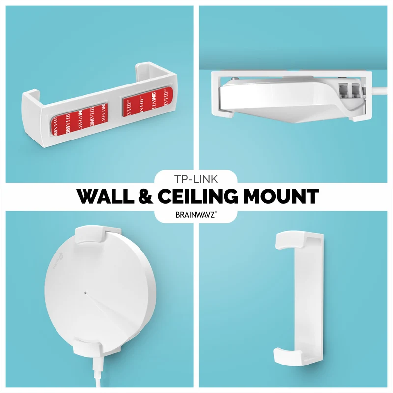 Support adhésif TP-Link Deco M5 & P7 pour montage mural et au plafond, facile à installer