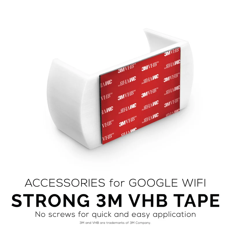 Support mural et plafond adhésif Google WiFi (01) - Facile à installer et sans gâchis