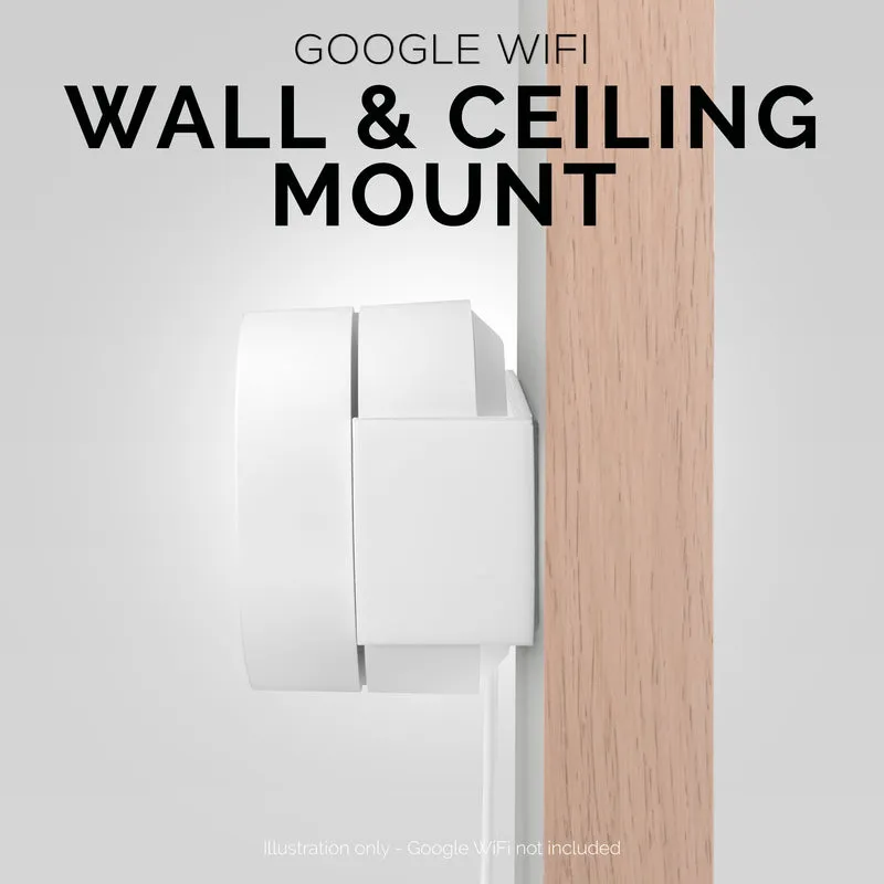 Support mural et plafond adhésif Google WiFi (01) - Facile à installer et sans gâchis