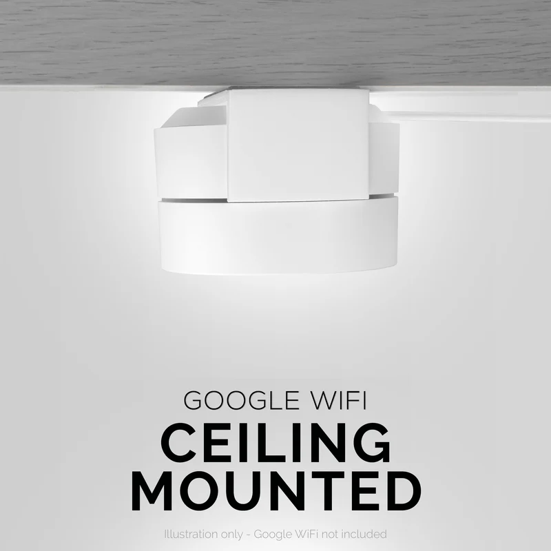 Support mural et plafond adhésif Google WiFi (01) - Facile à installer et sans gâchis