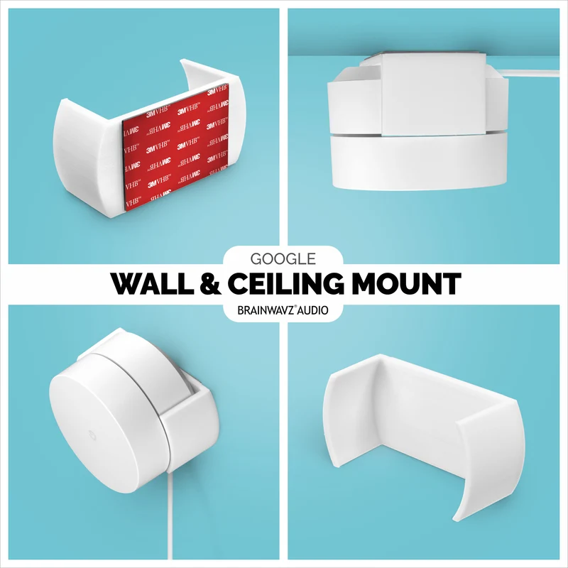 Support mural et plafond adhésif Google WiFi (01) - Facile à installer et sans gâchis