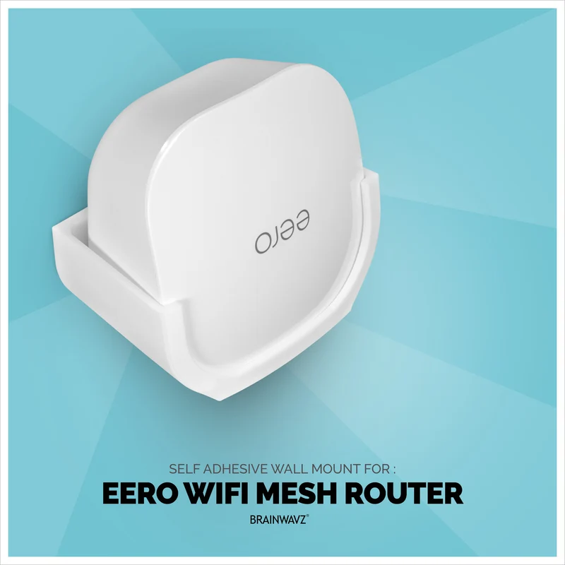 Support mural Wi-Fi Eero Mesh (02) - Facile à installer, sans vis ni gâchis (non compatible avec Eero 6/Pro/Pro 6/Beacon)