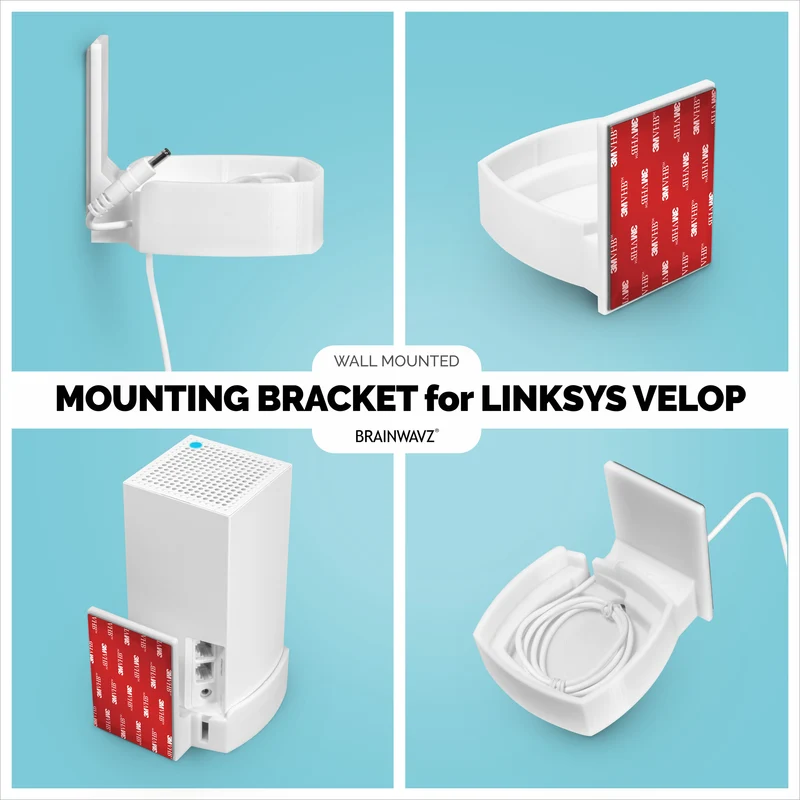 Support mural adhésif pour Linksys Velop