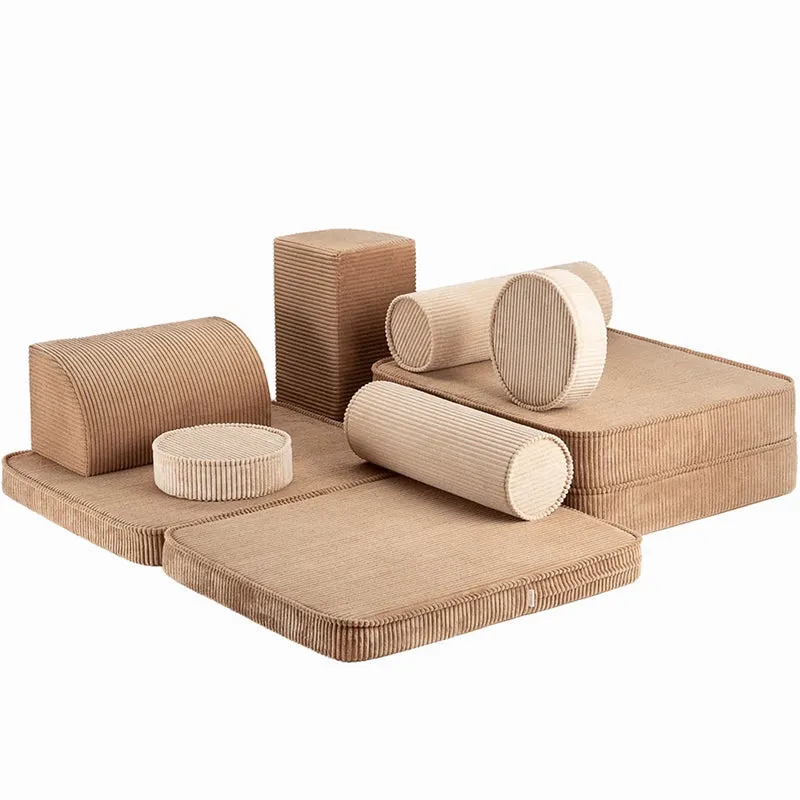 SOFA MODULABLE - VELOURS CÔTELÉ