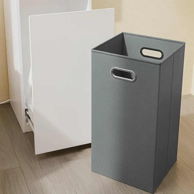 SoBuy BZR240-E-W Colonne de Salle de Bain Étroite avec Miroir et Éclairage – Prise Intégrée et Port USB-A, 2 Tiroirs – 30×30×180,5 cm, Blanc