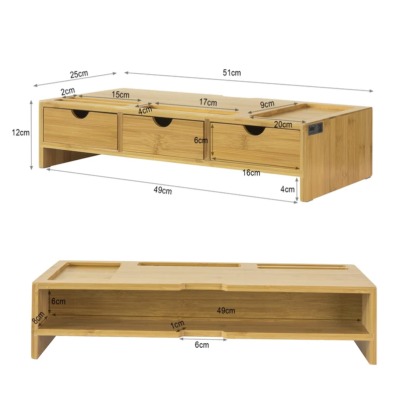 SoBuy BBF03-N Support de Moniteur Écran Ergonomique Support pour Écran d'ordinateur Universal
