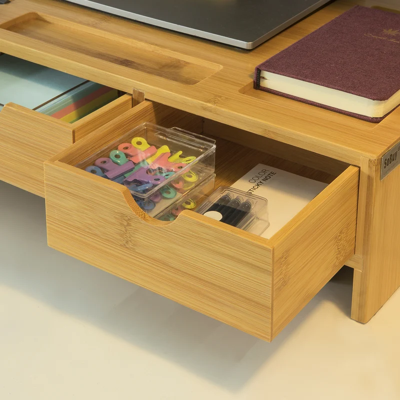 SoBuy BBF03-N Support de Moniteur Écran Ergonomique Support pour Écran d'ordinateur Universal