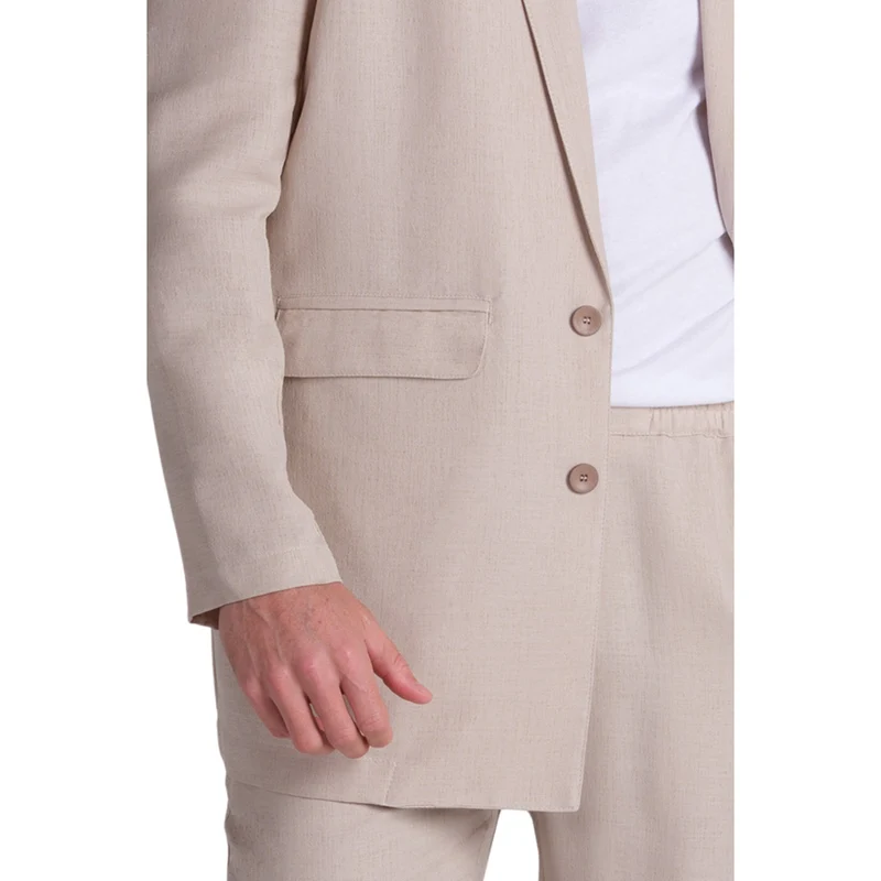 Chaqueta Levita Hombre Beig