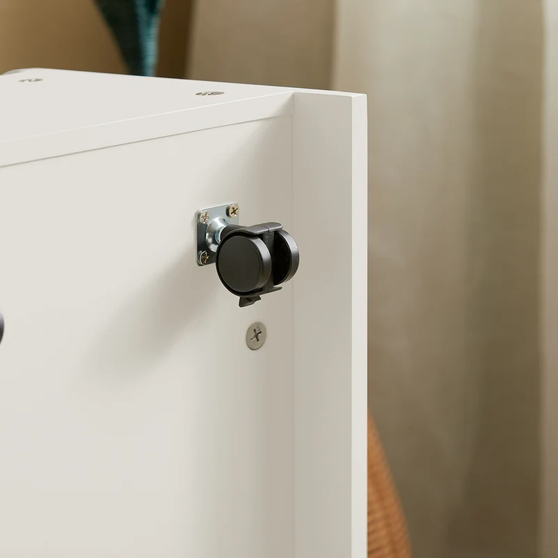 SoBuy KMB80-W Banc Coffre de Rangement 2 en 1, avec 1 Tiroir à roulettes et Assise Coussin Rembourré