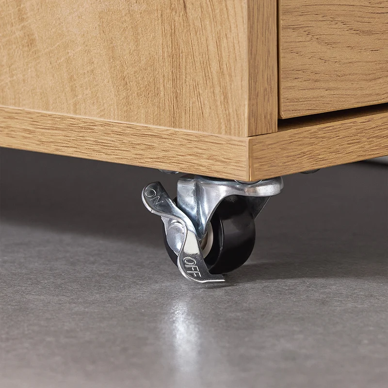 SoBuy NSR13-N Meuble 20 cm Entre Frigo et Mur – Rangement Gain de Place, Style Naturel