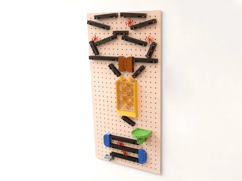 Parcours de billes mural pour pegboard – Marble Run créatif enfant