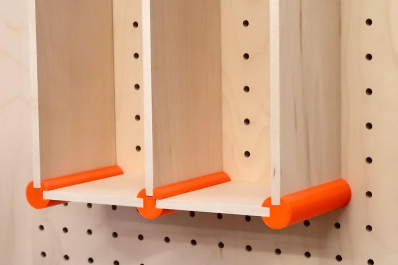 Kit de rangement XL pour pegboard – casiers muraux pour grands objets