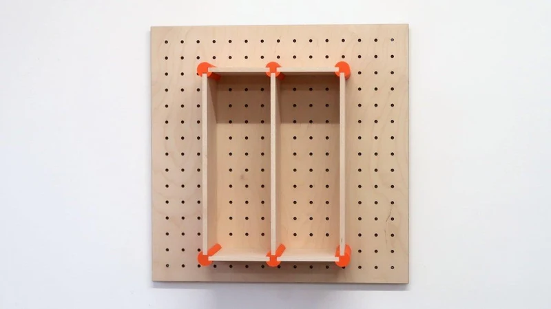 Kit de rangement XL pour pegboard – casiers muraux pour grands objets