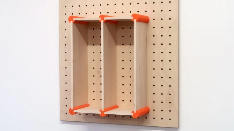 Kit de rangement XL pour pegboard – casiers muraux pour grands objets