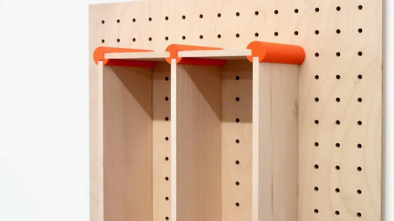 Kit de rangement XL pour pegboard – casiers muraux pour grands objets