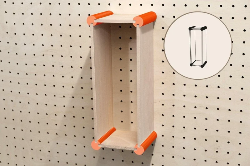 Kit de rangement XL pour pegboard – casiers muraux pour grands objets