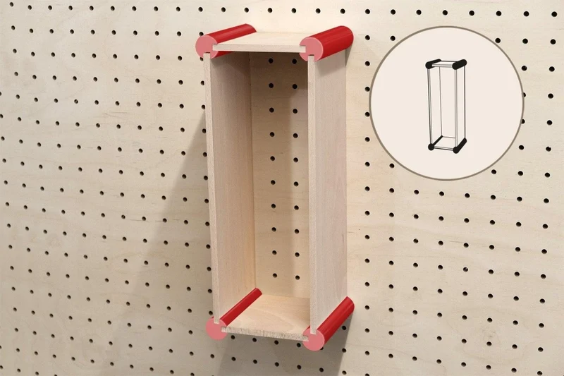 Kit de rangement XL pour pegboard – casiers muraux pour grands objets