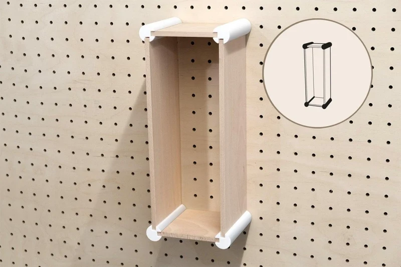 Kit de rangement XL pour pegboard – casiers muraux pour grands objets