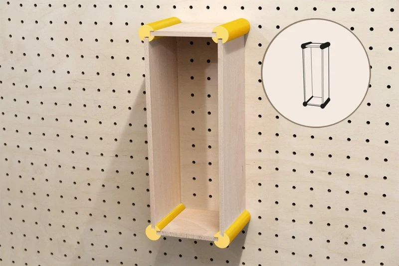 Kit de rangement XL pour pegboard – casiers muraux pour grands objets