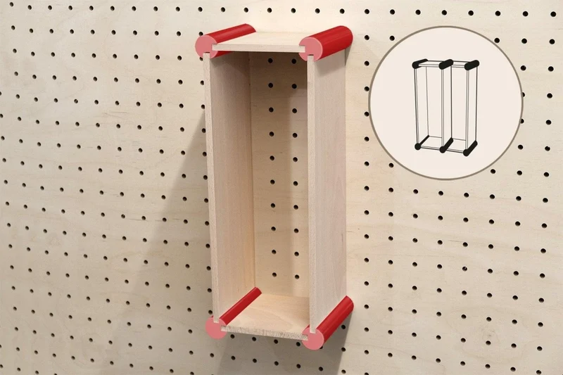 Kit de rangement XL pour pegboard – casiers muraux pour grands objets