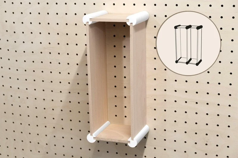 Kit de rangement XL pour pegboard – casiers muraux pour grands objets