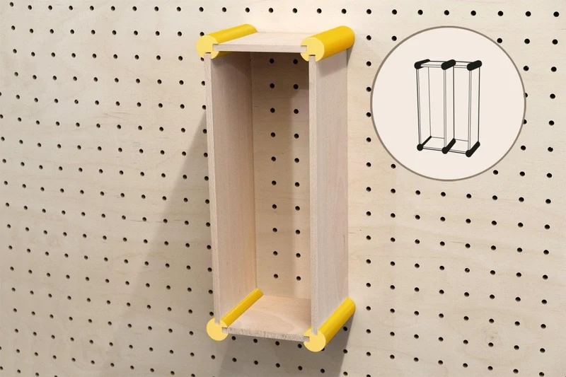 Kit de rangement XL pour pegboard – casiers muraux pour grands objets