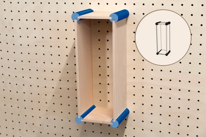 Kit de rangement XL pour pegboard – casiers muraux pour grands objets