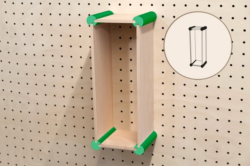 Kit de rangement XL pour pegboard – casiers muraux pour grands objets