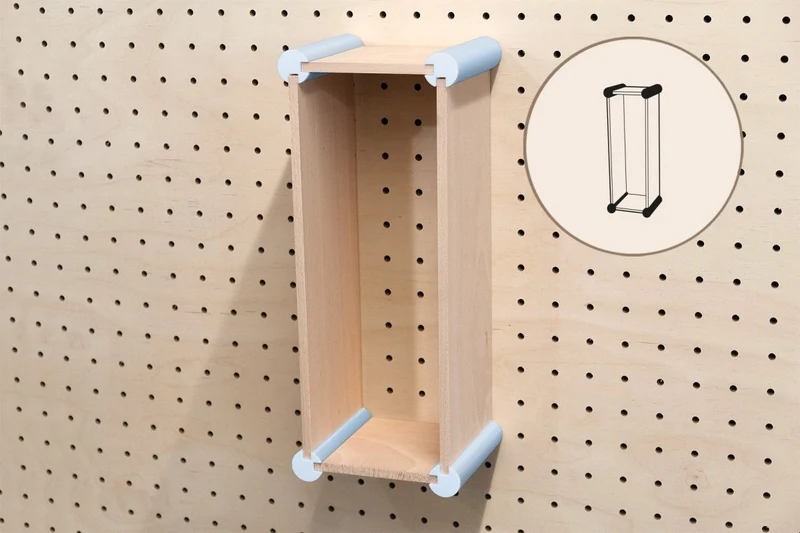 Kit de rangement XL pour pegboard – casiers muraux pour grands objets