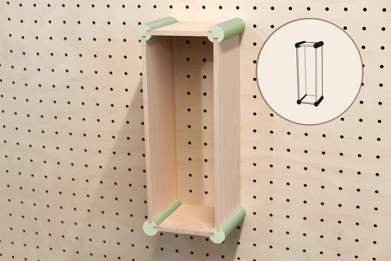 Kit de rangement XL pour pegboard – casiers muraux pour grands objets