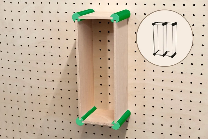 Kit de rangement XL pour pegboard – casiers muraux pour grands objets