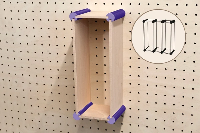 Kit de rangement XL pour pegboard – casiers muraux pour grands objets