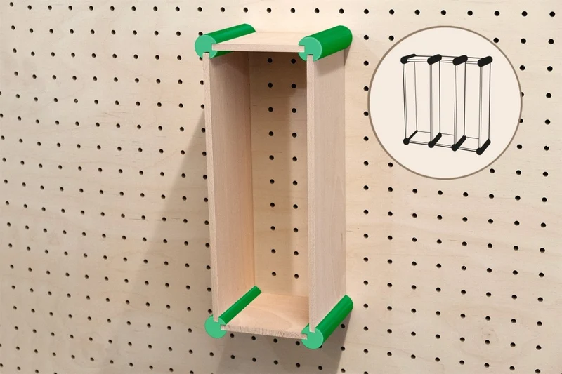 Kit de rangement XL pour pegboard – casiers muraux pour grands objets