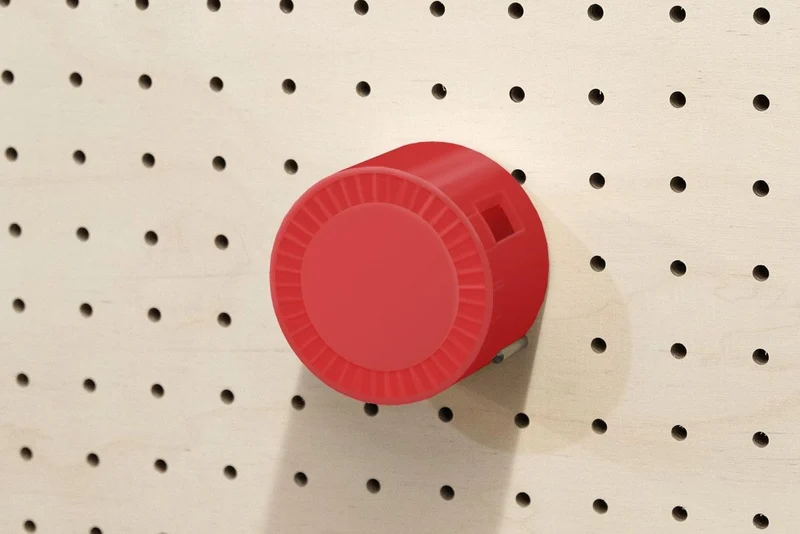 Enrouleur de câble pour pegboard – range-câble mural panneau perforé