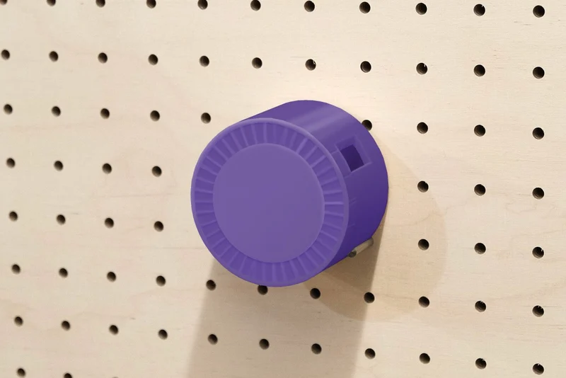 Enrouleur de câble pour pegboard – range-câble mural panneau perforé