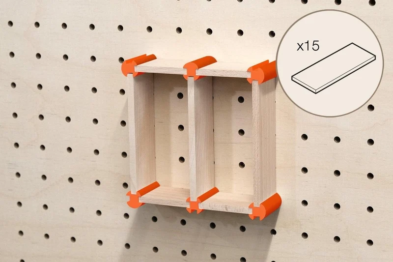 Kit rangement maquillage pour pegboard – organiseur mural panneau perforé