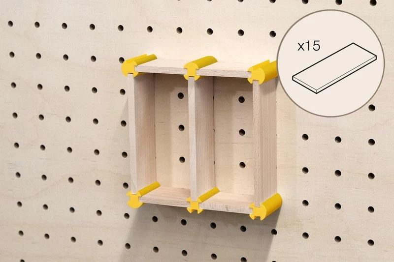 Kit rangement maquillage pour pegboard – organiseur mural panneau perforé