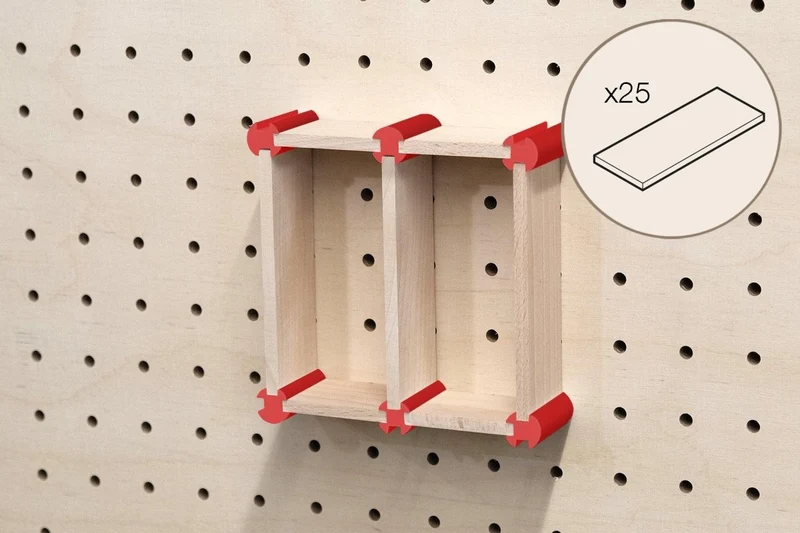 Kit rangement maquillage pour pegboard – organiseur mural panneau perforé