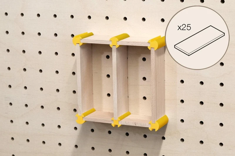 Kit rangement maquillage pour pegboard – organiseur mural panneau perforé