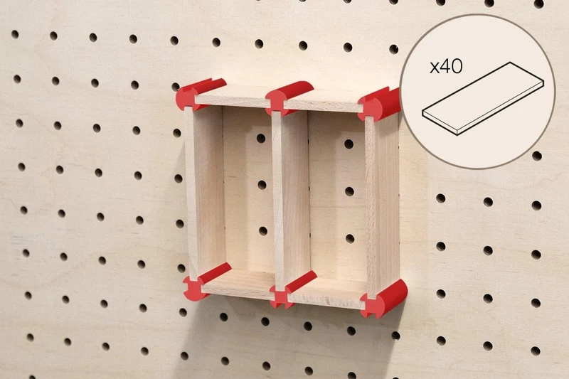 Kit rangement maquillage pour pegboard – organiseur mural panneau perforé